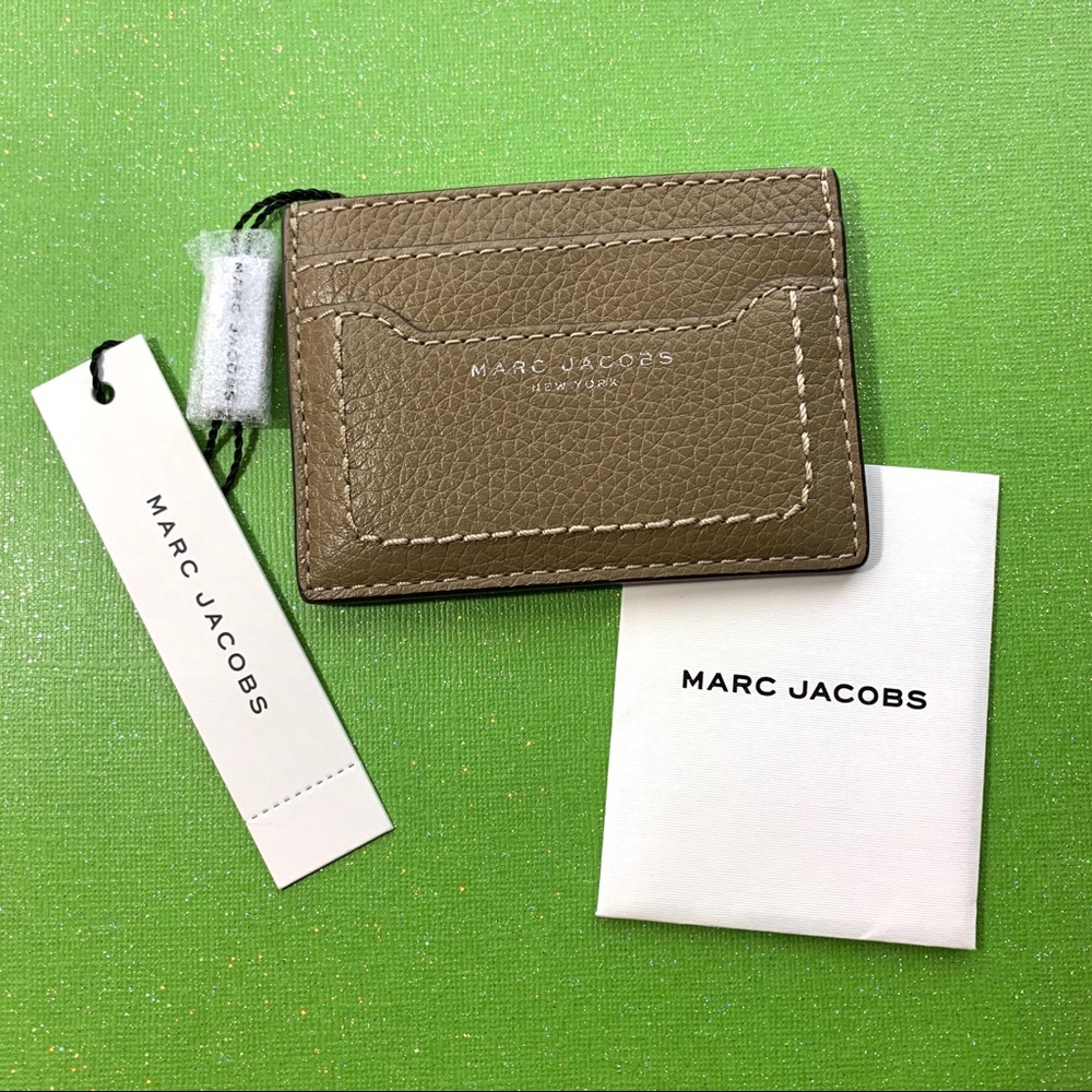 MARC JACOBS French Grey Leather Card Case